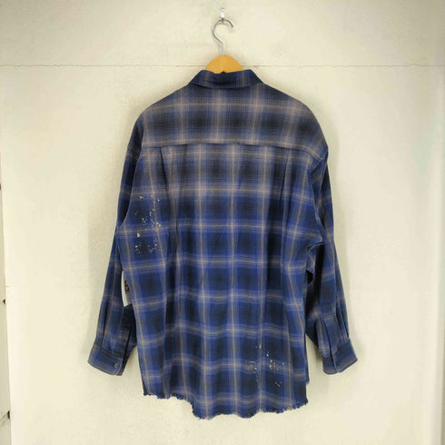 フリークスストア FREAKS STORE Relax Fit リラックスフィット ブリーチ加工 オンブレチェック メンズ L