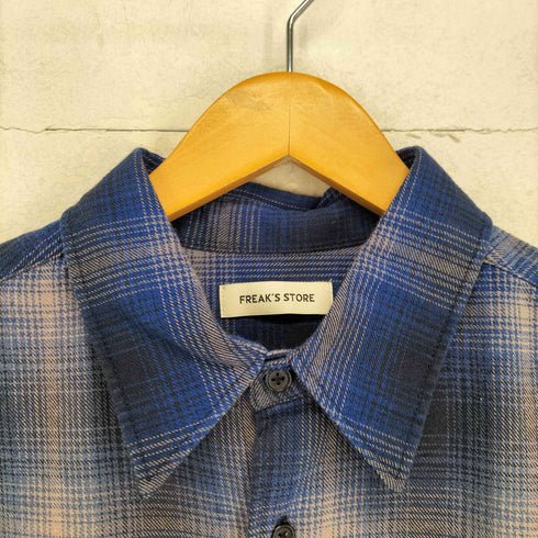 フリークスストア FREAKS STORE Relax Fit リラックスフィット ブリーチ加工 オンブレチェック メンズ L