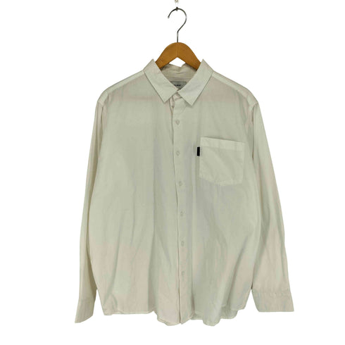 モノマート MONO-MART オーバールーズブロードレギュラーカラーL/Sシャツ ビッグシルエット長袖シャツ メンズ JPN:M