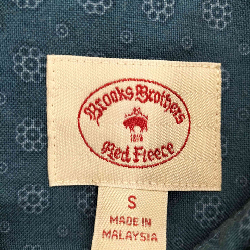 ブルックスブラザーズレッドフリース BROOKS BROTHERS REDFLEECE 花柄ボタンダウンシャツ メンズ import:S