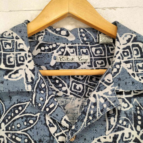 バティックベイ Batik Bay 総柄シルクシャツ メンズ L