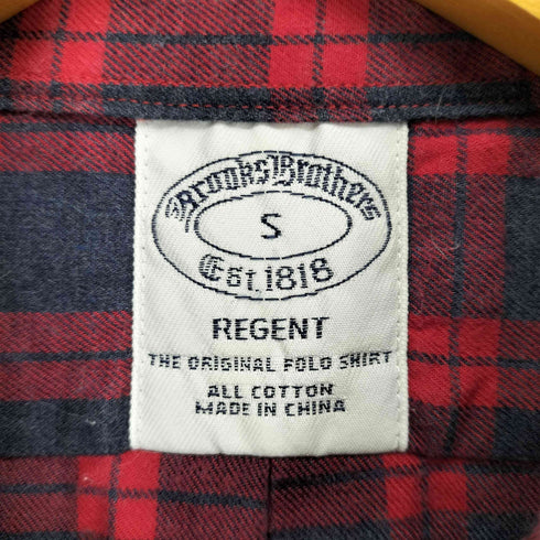 ブルックスブラザーズ BROOKS BROTHERS チェック柄ボタンダウンシャツ メンズ import:S