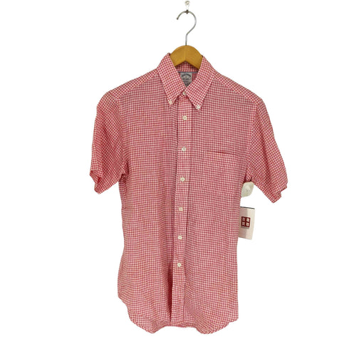 ブルックスブラザーズ BROOKS BROTHERS ギンガムチェックボタンダウンシャツ メンズ import:S