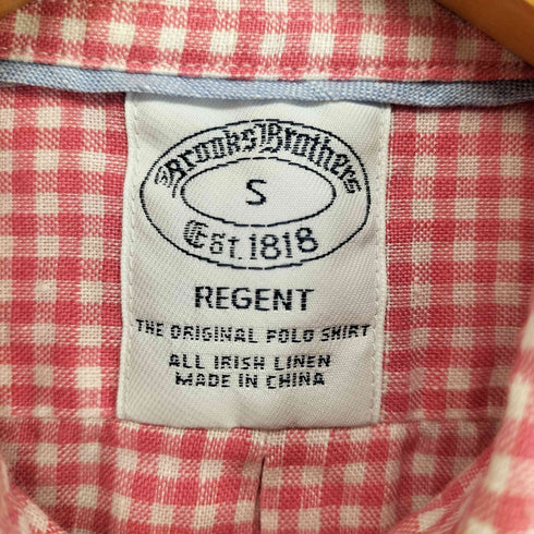 ブルックスブラザーズ BROOKS BROTHERS ギンガムチェックボタンダウンシャツ メンズ import:S