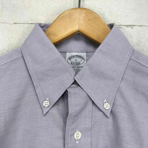 ブルックスブラザーズ BROOKS BROTHERS ボタンダウンシャツ ワンポイント刺繍 半袖 メンズ import:S