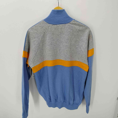 アディダス adidas 70S フランス製 PRODUCTION VENTEX フェルトロゴ スイッチングカラー アクリル ジップアップ トラック ジャケット ジャージ メンズ 180