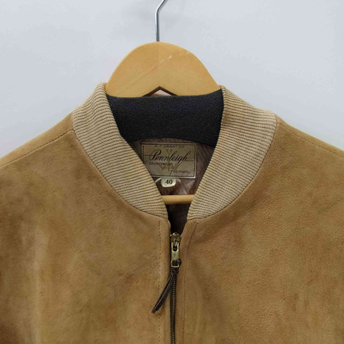 60S Pennleigh CLARK CORTS ジップ スウェードレザー ジップアップ ブルゾン ジャケット メンズ 40