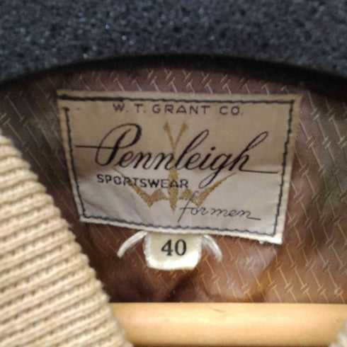 60S Pennleigh CLARK CORTS ジップ スウェードレザー ジップアップ ブルゾン ジャケット メンズ 40