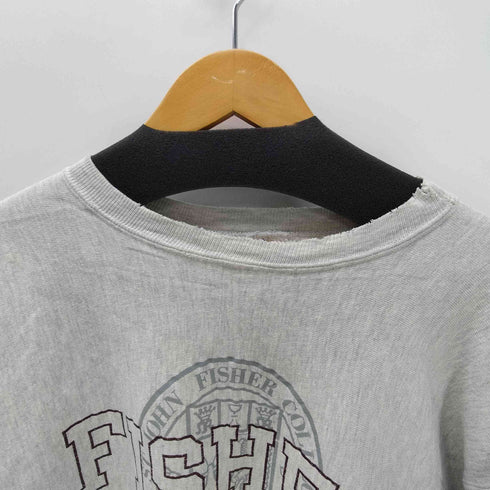 チャンピオン Champion FISHER COLLEGE エンブレム ロゴ プリント 袖目つき スウェット メンズ