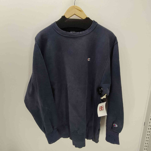 チャンピオン Champion FISHER COLLEGE エンブレム ロゴ プリント 袖目つき スウェット メンズ