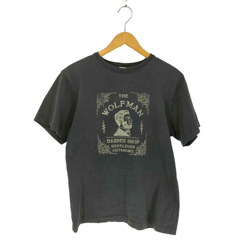 グラッドハンド GLADHAND バーバーコラボプリントクルーネックTシャツ メンズ JPN:M