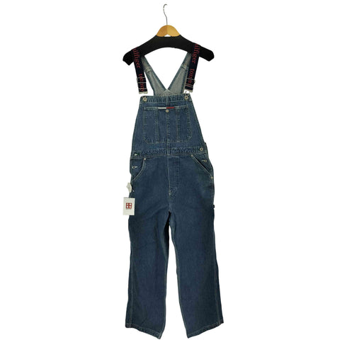 トミージーンズ tommy jeans ロゴストラップ デニムオーバーオール レディース S