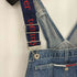 トミージーンズ tommy jeans ロゴストラップ デニムオーバーオール レディース S