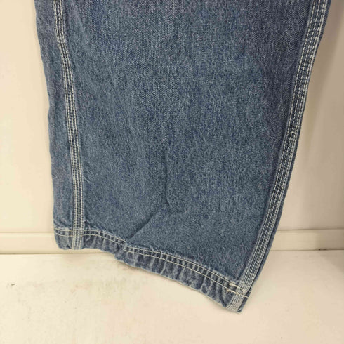 トミージーンズ tommy jeans ロゴストラップ デニムオーバーオール レディース S