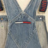 トミージーンズ tommy jeans ロゴストラップ デニムオーバーオール レディース S