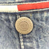 トミージーンズ tommy jeans ロゴストラップ デニムオーバーオール レディース S