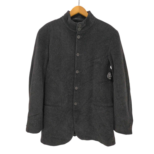 エンポリオアルマーニ EMPORIO ARMANI 90S イタリア製 ウール ポリ スタンドネック 5B ジャケット メンズ EUR:54