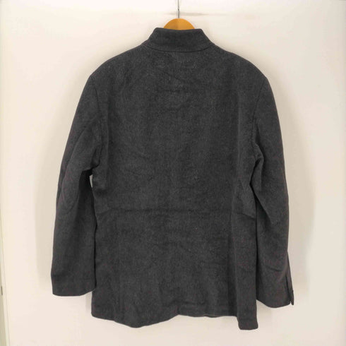 エンポリオアルマーニ EMPORIO ARMANI 90S イタリア製 ウール ポリ スタンドネック 5B ジャケット メンズ EUR:54