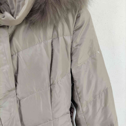 アンタイトル UNTITLED ベルテッド ファーロングダウンコート レディース JPN:2