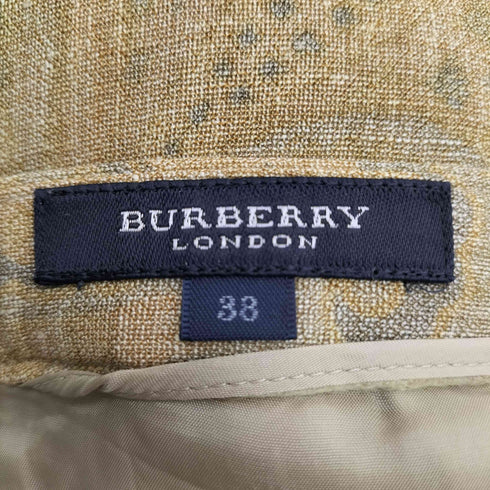 バーバリーロンドン BURBERRY LONDON 総柄 リネンスカート レディース 38