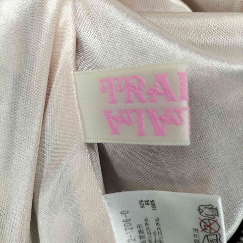 TRALALA Y2K オフショルダービッグリボン付き チェック カットソー レディース