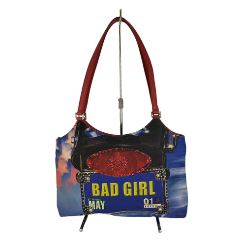 isabella fiore BAD GIRL 総柄 ビジューハンドバッグ レディース