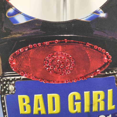 isabella fiore BAD GIRL 総柄 ビジューハンドバッグ レディース