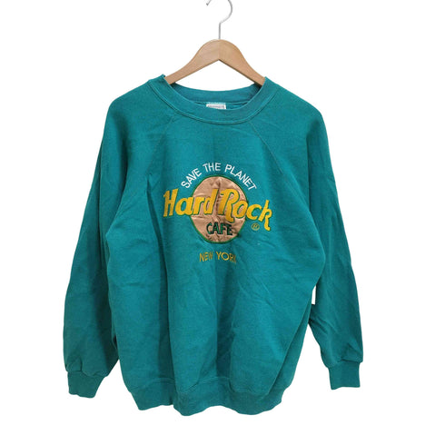ヘインズ Hanes 90s USA製 Hard Rock cafe スウェット メンズ JPN:L