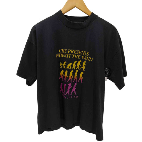 90S FRUIT OF THE LOOM ボディ USA製 CHS PRESENTS INHERIT THE WIND ムービー プリント Tシャツ 袖シングル メンズ import:XL
