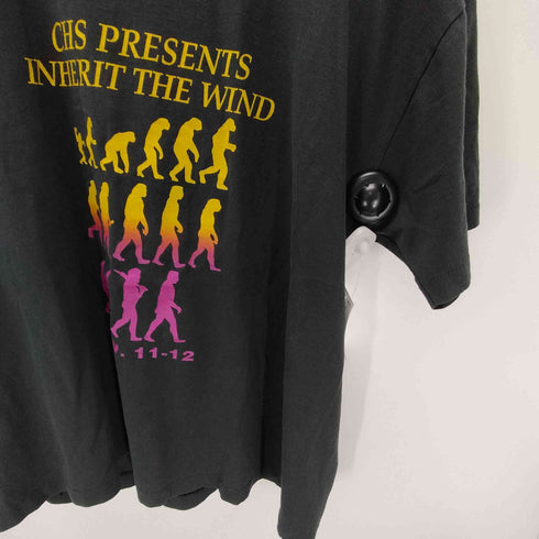 90S FRUIT OF THE LOOM ボディ USA製 CHS PRESENTS INHERIT THE WIND ムービー プリント Tシャツ 袖シングル メンズ import:XL