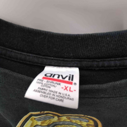 90S anvil ボディ USA製 金ベロ 両面 プリント ツアー バンド Tシャツ 1997年製 メンズ import:XL