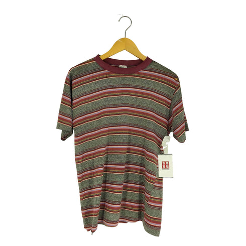 スポーツウエア Sportswear 60S~70S USA製 ボーダー Tシャツ 袖裾シングル メンズ import:L