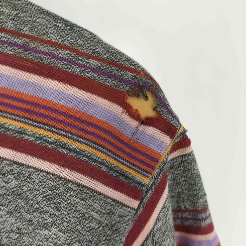 スポーツウエア Sportswear 60S~70S USA製 ボーダー Tシャツ 袖裾シングル メンズ import:L