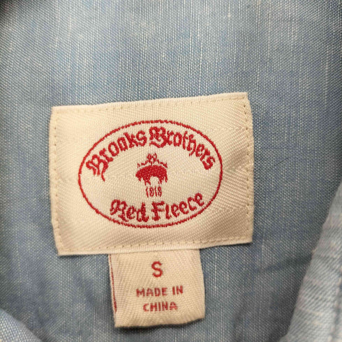 ブルックスブラザーズレッドフリース BROOKS BROTHERS REDFLEECE リネン混ボタンシャツ メンズ import:S