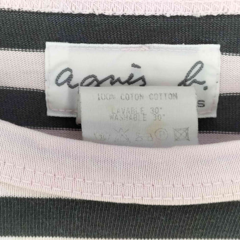 アニエスベー agnes b. PARIS ボーダー L/S Tシャツ レディース JPN:1