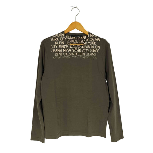 カルバンクラインジーンズ Calvin Klein Jeans ロゴプリント Vネックカットソー メンズ import:M