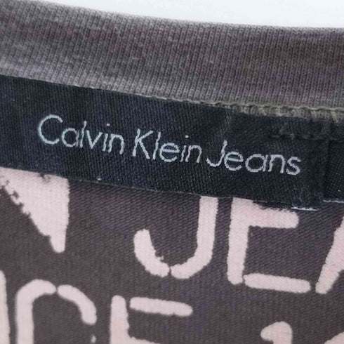 カルバンクラインジーンズ Calvin Klein Jeans ロゴプリント Vネックカットソー メンズ import:M