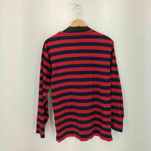 ポロバイラルフローレン Polo by RALPH LAUREN 90-00s ワンポイントロゴ ボーダー クルーネック ロングスリーブ Tシャツ レディース L