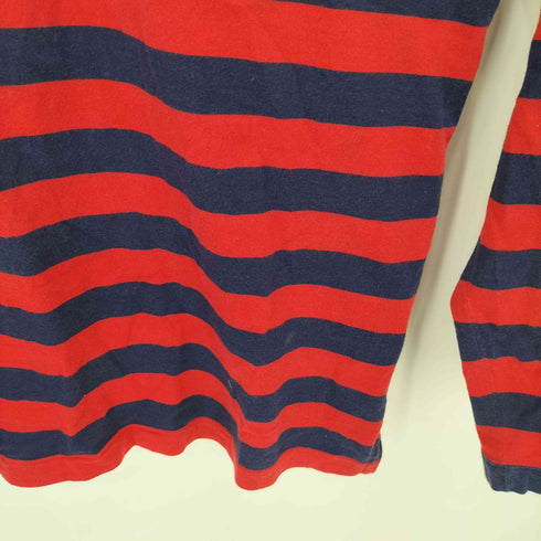 ポロバイラルフローレン Polo by RALPH LAUREN 90-00s ワンポイントロゴ ボーダー クルーネック ロングスリーブ Tシャツ レディース L