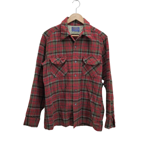 ペンドルトン PENDLETON 70s usa製 ボードシャツ チェック柄 ウールシャツ メンズ JPN:M