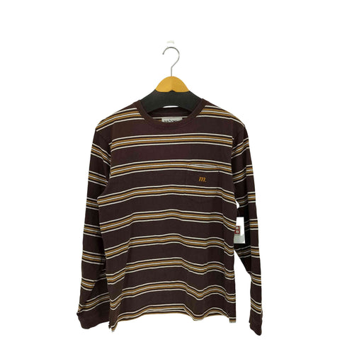 マナスタッシュ MANASTASH ボーダー コットンクルーネック Tシャツ メンズ L
