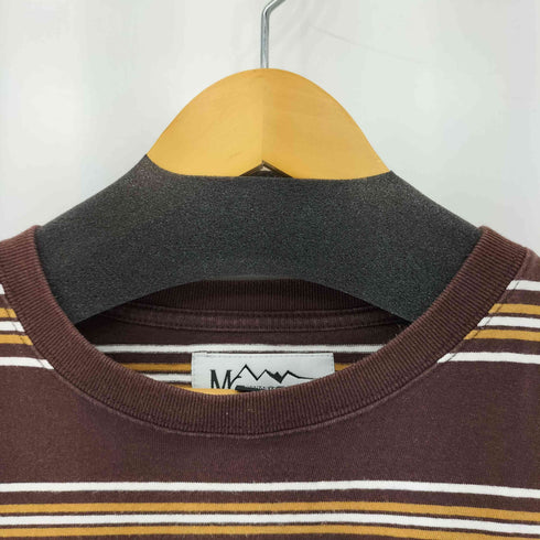 マナスタッシュ MANASTASH ボーダー コットンクルーネック Tシャツ メンズ L