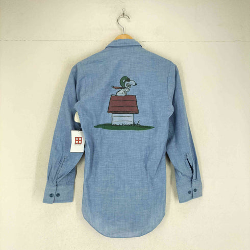 ユーエスネイビー U.S.NAVY navshirt MADE IN USAデザインシャンブレーシャツ メンズ import:XS