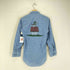 ユーエスネイビー U.S.NAVY navshirt MADE IN USAデザインシャンブレーシャツ メンズ import:XS