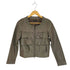 ロッソ ROSSO URBAN RESEARCH lamb leather フロントデザインラムレザーノーカラージャケット レディース F