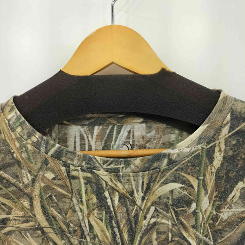 REALTREE リアルツリー カモ クルーネック ロングスリーブ Tシャツ メンズ