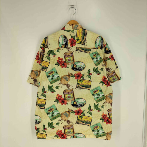 Winnie Fashion 総柄 コットン アロハシャツ メンズ JPN:XL