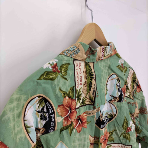 Winnie Fashion 総柄 コットン アロハシャツ メンズ JPN:XL