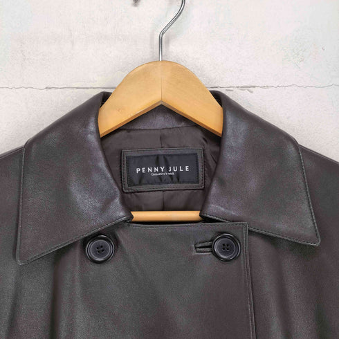 PENNY JULE lamb leather ラムレザーショートトレンチコート レディース 9AR