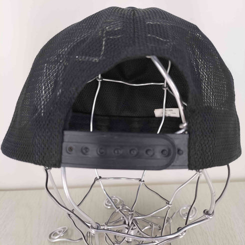 ヨシノリコタケ YOSHINORI KOTAKE 9 ビジュー レザー切り替え メッシュキャップ メンズ